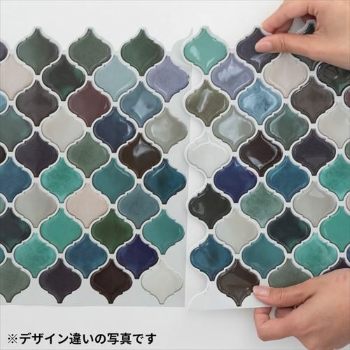 モザイクタイルシール モロッカンタイルS 正方形シート 40枚入り [m2