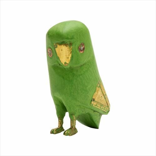 フクロウ スモール オブジェ ふくろう ウッド 真鍮 [94220-br 94220-iv