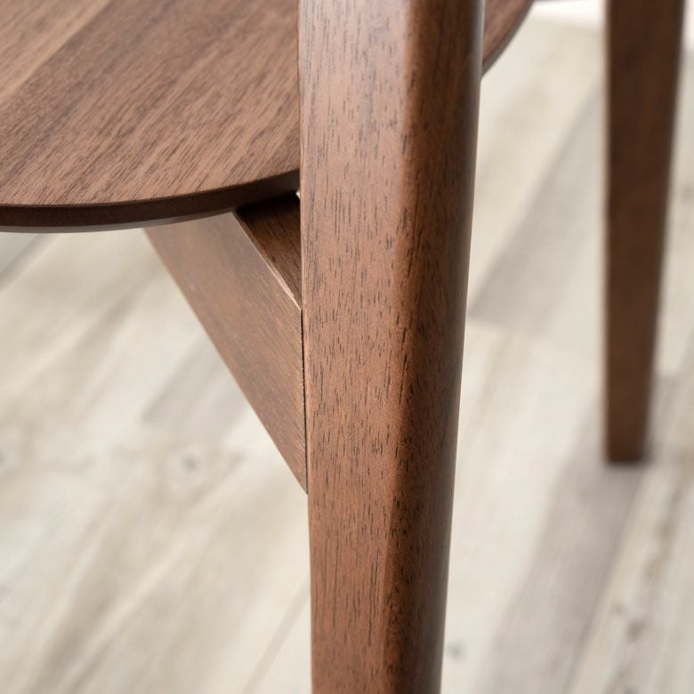 ダイニングチェア 木製 ウォールナット 座面高44cm「Asteion」 [84004