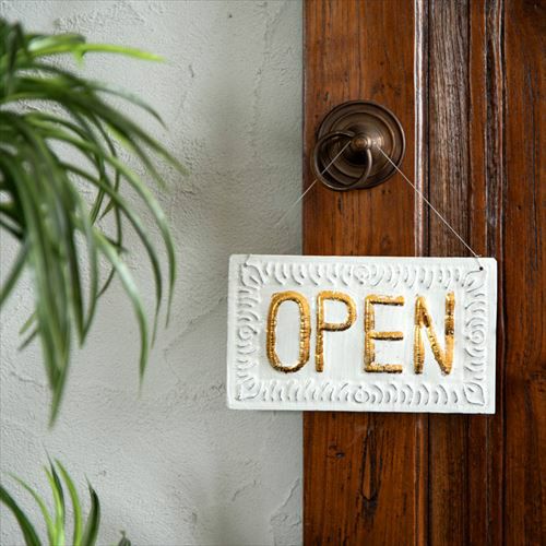 メール便対応】オープン ＆ クローズ ドアプレート OPEN CLOSE 両面