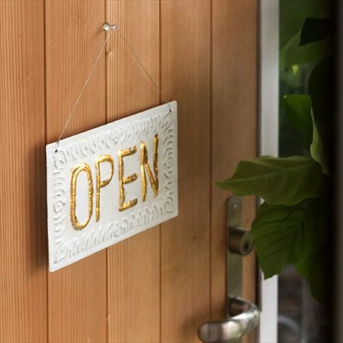 メール便対応】オープン ＆ クローズ ドアプレート OPEN CLOSE 両面