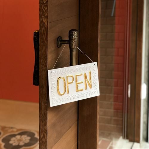 メール便対応】オープン ＆ クローズ ドアプレート OPEN CLOSE 両面