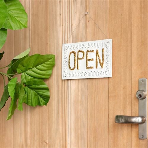 メール便対応】オープン ＆ クローズ ドアプレート OPEN CLOSE 両面