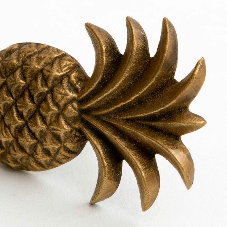 取っ手 パイナップル型 Mサイズ 幅4.5cm 高さ6.5cm アンティーク風