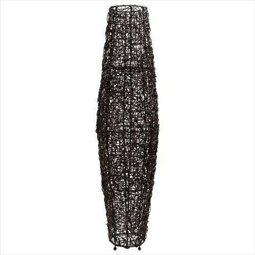 フロアライト リゾート 照明 ライト コクーンタイプ Lサイズ 籐 ラタン