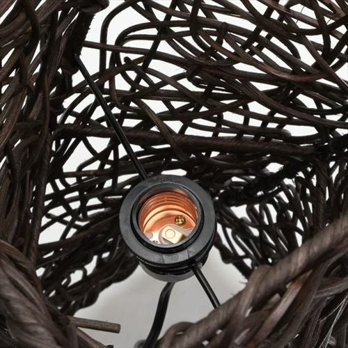 フロアライト リゾート 照明 ライト コクーンタイプ Mサイズ 籐 ラタン