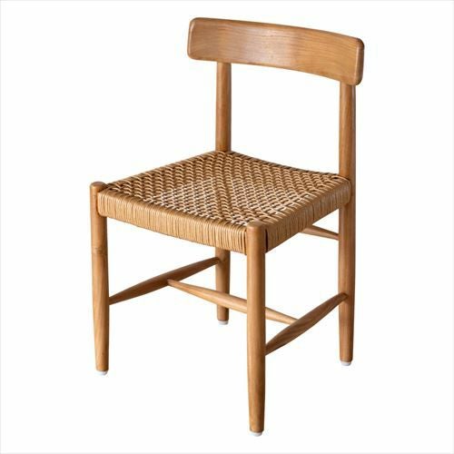 チェア ダイニングチェア 天然木 無垢材 チーク ウッド製 完成品 座面