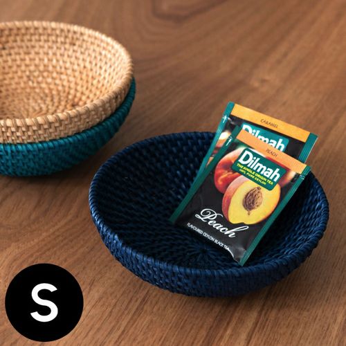 バスケット ラタン製 ボウル かご カゴ 収納トレー 収納トレイ 収納