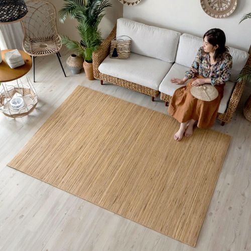 籐むしろ ラタンカーペット ラグサイズ 約140×200cm [CP1000-90]【 籐