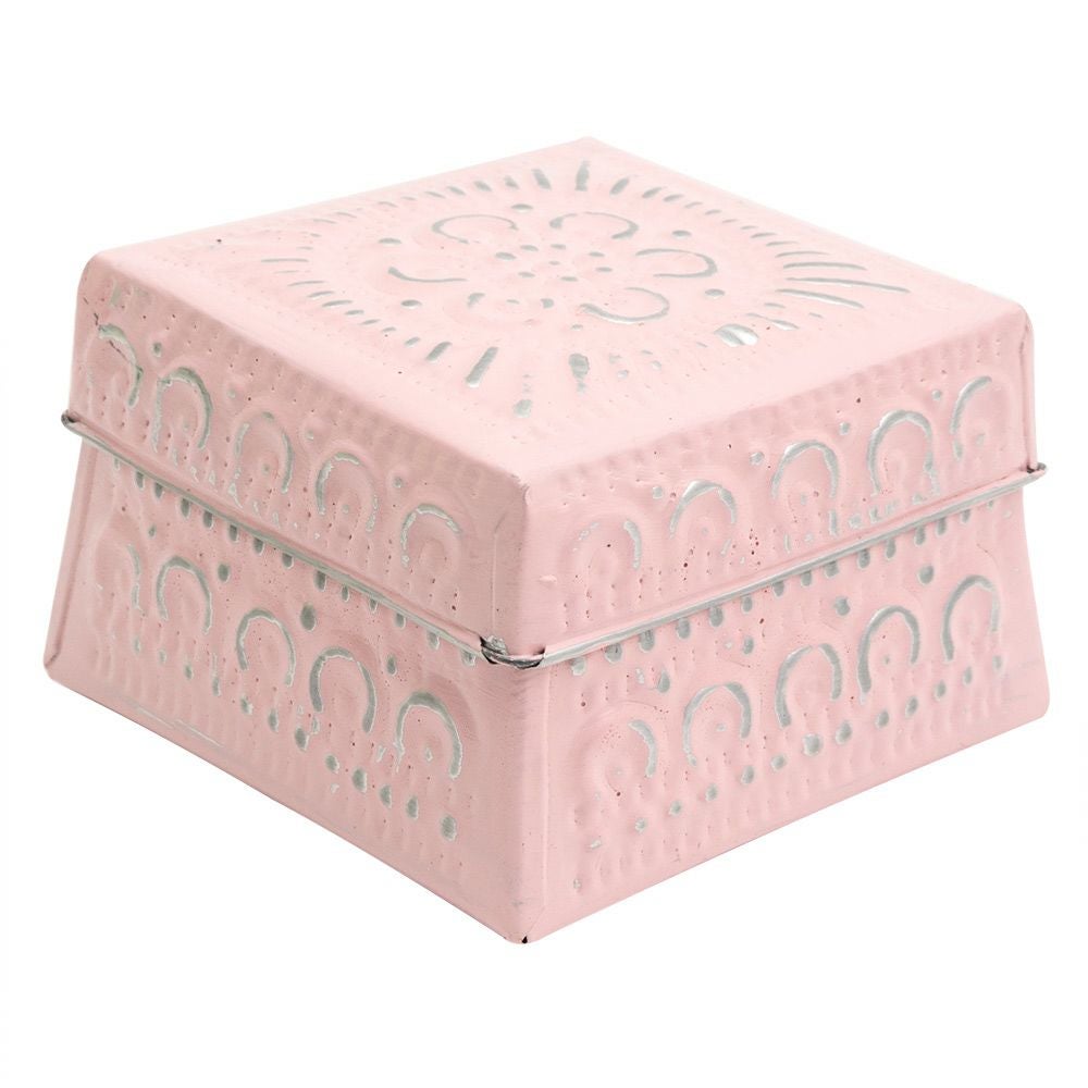 小物入れ 蓋付き 正方形 Mサイズ ソカシ アルミ製 型押し