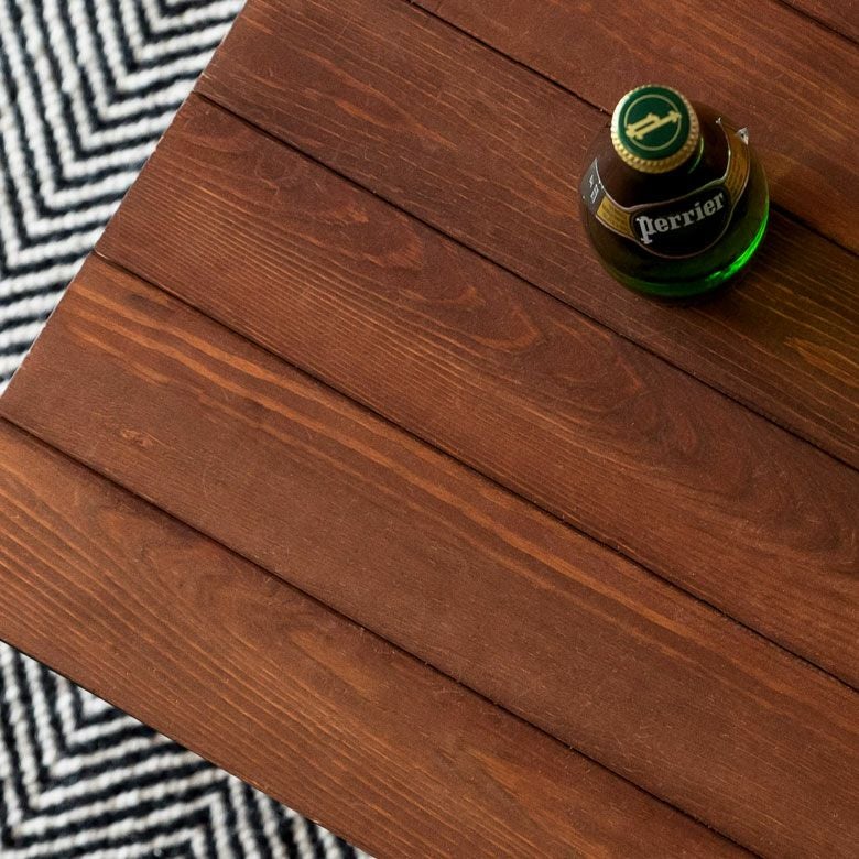 コーヒーテーブル ローテーブル アイアン フレーム テーブル ブラウン