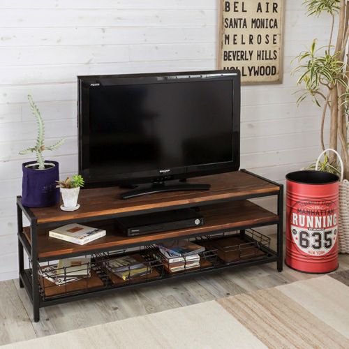 テレビ台 テレビボード ブラックアイアンフレーム家具(63081) タバス