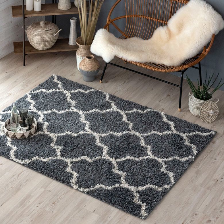 ラグ ラグマット 130×190cm エジプト製 ベニオワレン風 ホワイト