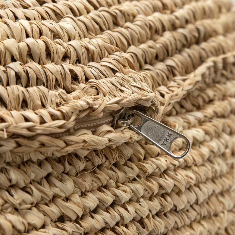 フロアクッション ラフィア 約 W 70 × H 32 クッション 座布団 [13881