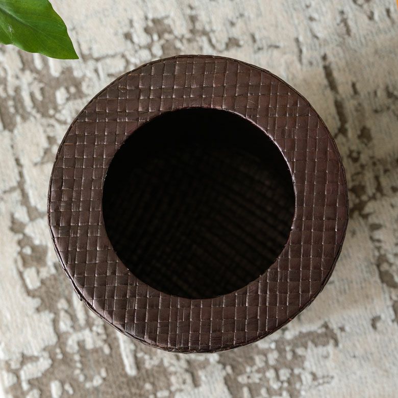 ゴミ箱パンダン製正方形中の袋が見えない被せるタイプ[set-11560set-11561set-11562]【ダストボックスアジアンバリ雑貨アジアン雑貨おしゃれボックス見えないモダンエスニックナチュラルゴミ箱ごみ箱インテリア寝室アジアン雑貨】