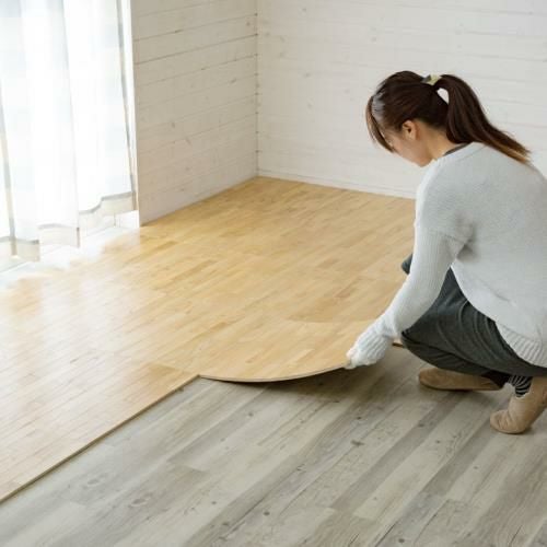 置くだけ簡単フロアタイル 50×50cm 天然木 DIYフローリングリフォーム