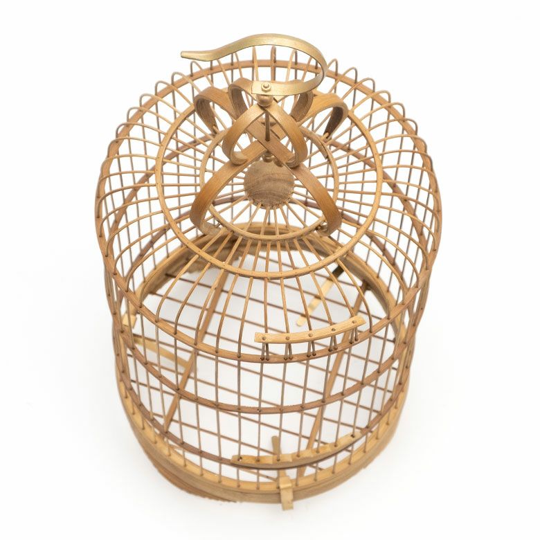 鳥かご 竹 バンブー ナチュラル Sサイズ フック 吊り下げ つりさげ