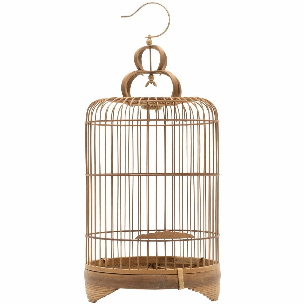 鳥かご 竹 バンブー ナチュラル Sサイズ フック 吊り下げ つりさげ