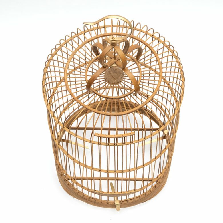 鳥かご 竹 バンブー ナチュラル Mサイズ フック 吊り下げ つりさげ