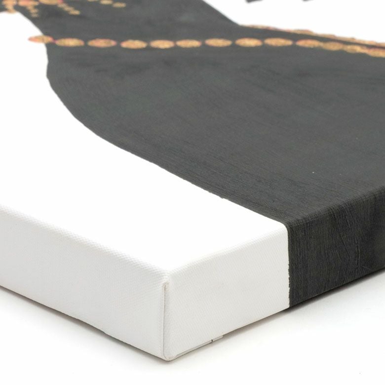 アートパネル 女性 横向き キャンパス 幅37.5cm 高さ50cm アフリカン