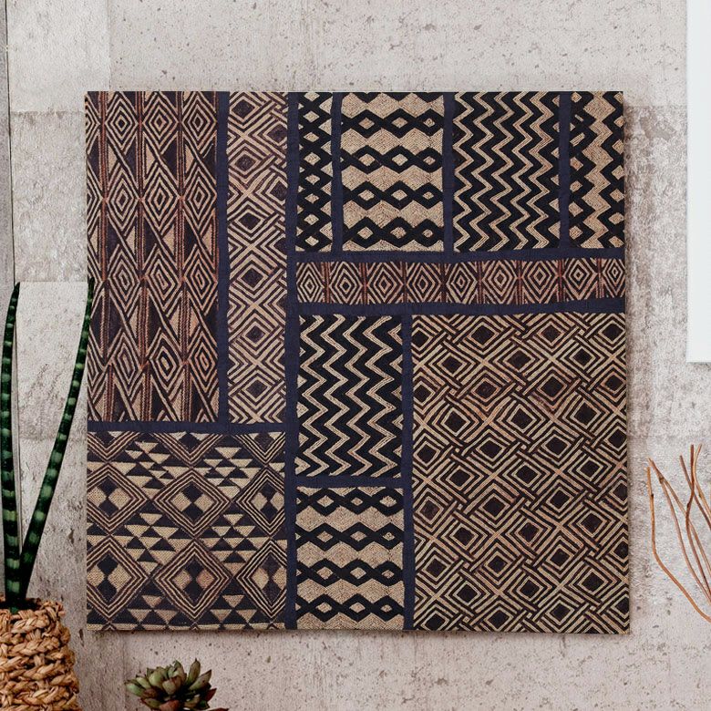 アートパネル ネイティブ柄 キャンパス 幅50cm 高さ50cm 正方形