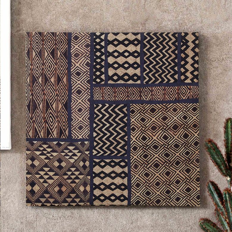 アートパネル ネイティブ柄 キャンパス 幅50cm 高さ50cm 正方形