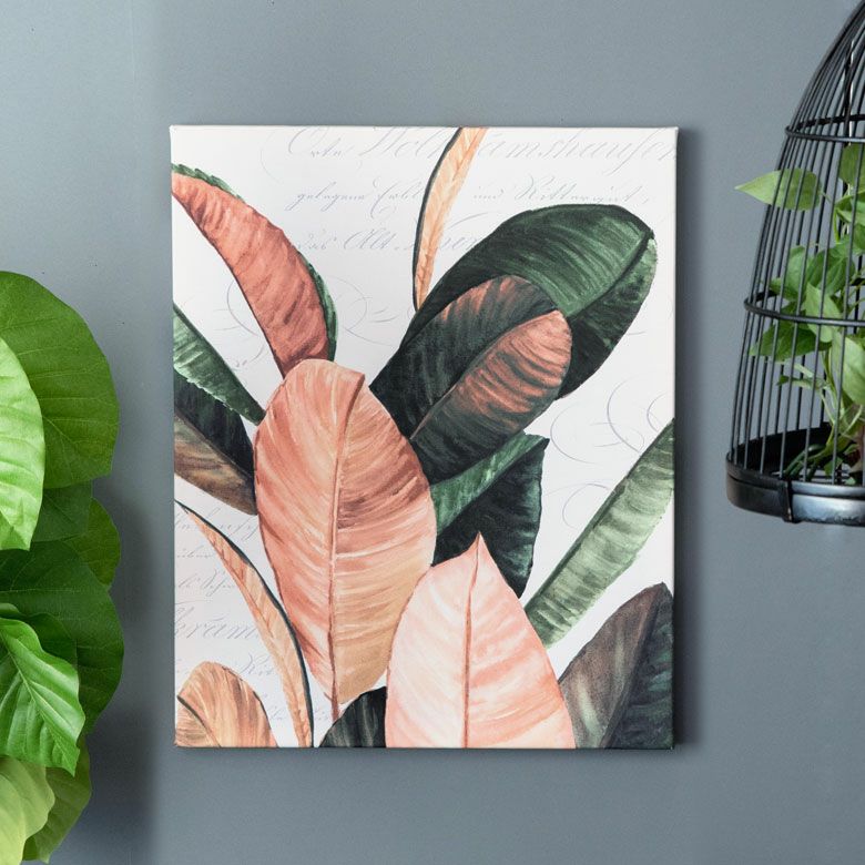モンステラ 柄 リーフフレーム(65370)絵画 アート 壁掛け インテリア