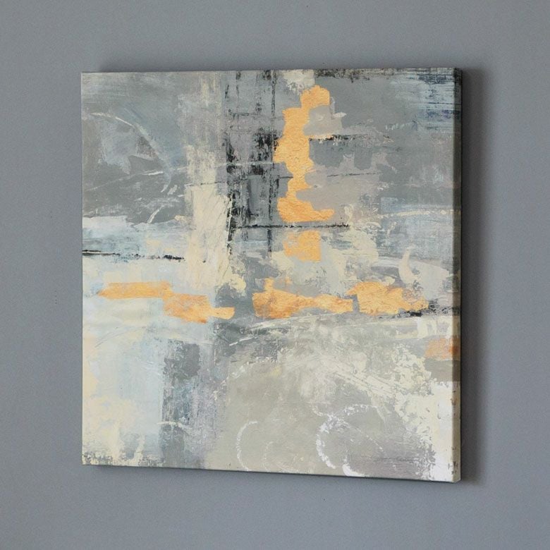 アートパネル モダンアート アブストラクト キャンパス 幅50cm 正方形