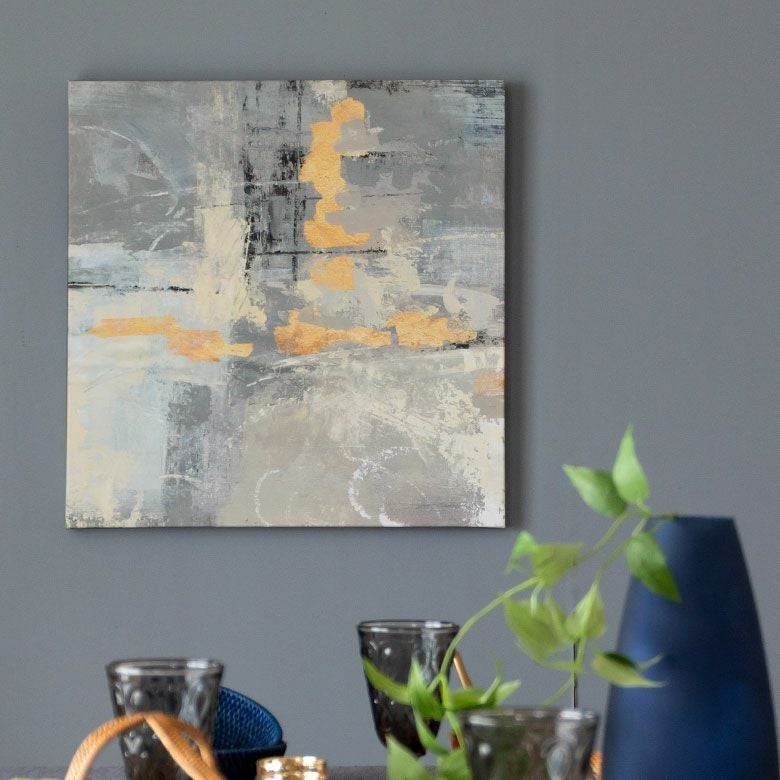 アートパネル モダンアート アブストラクト キャンパス 幅50cm 正方形