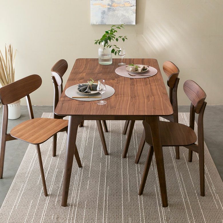 ダイニングテーブル リビングテーブル 木製 オーク 天然木 ウッド