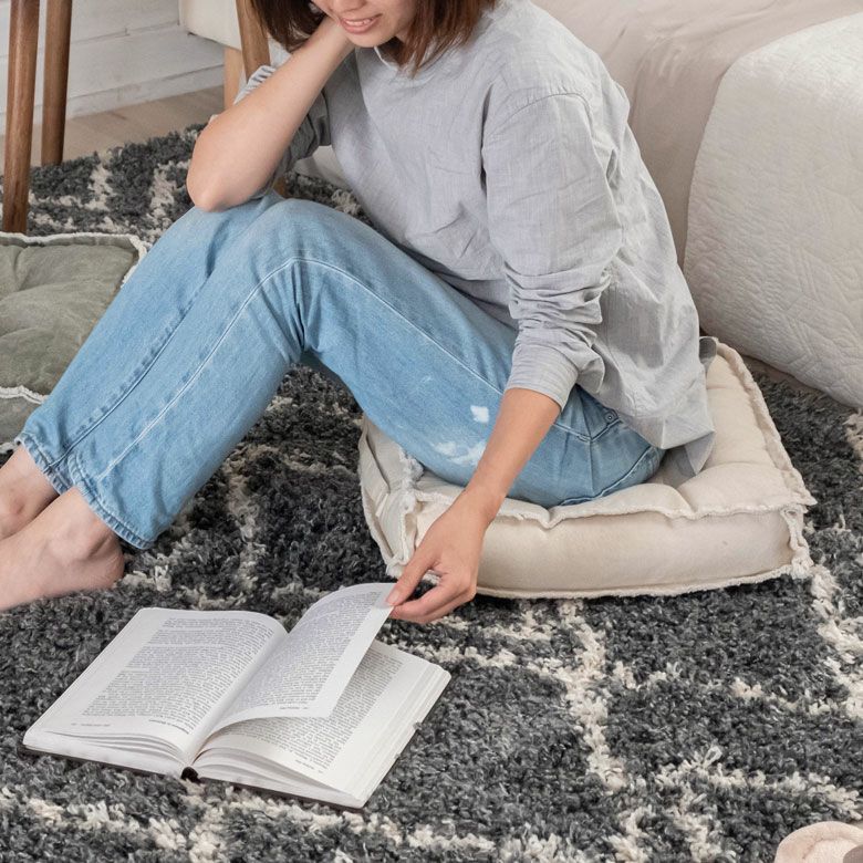 フロアクッション クッキークッション ビスケットクッション 無地