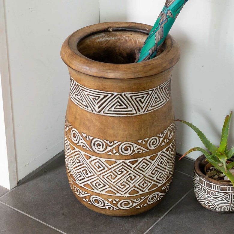 傘立て スリム角型 古木風仕上げ 木製 幅24.5cm Botanique ボタニーク