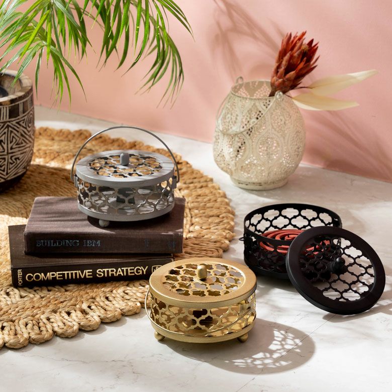 蚊取り線香入れ 蚊取り線香 蚊取り線香ホルダー 3個セット スチール お