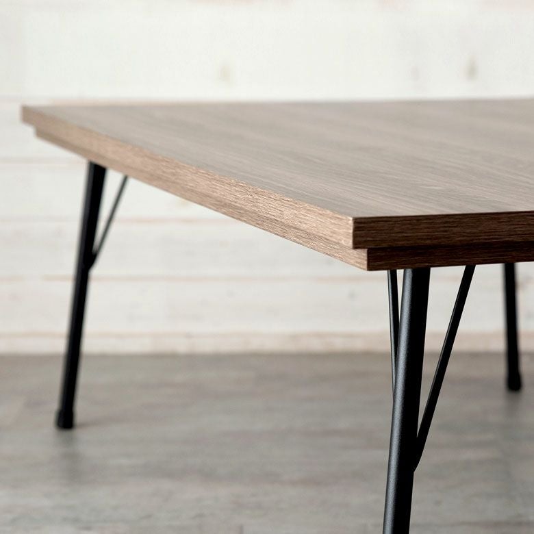 こたつ コタツ テーブル スチール脚 木目調 長方形 W 115 × D 70