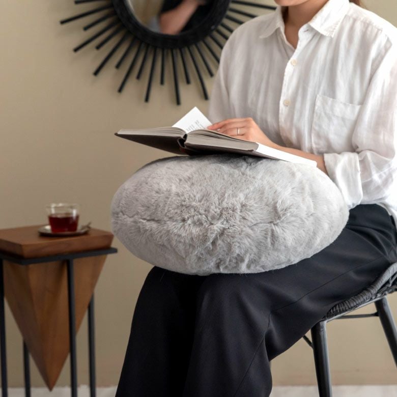 クッション ラウンドクッション ラウンド 丸 約 直径 45cm フェイク