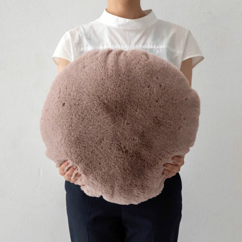 クッション ラウンドクッション ラウンド 丸 約 直径 45cm フェイク