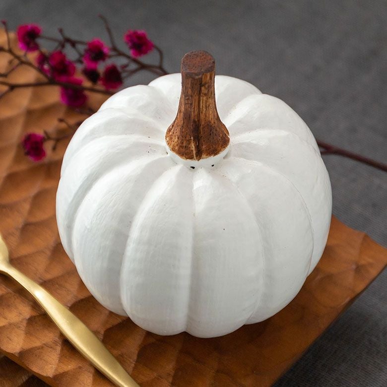オブジェ パンプキン Sサイズ ホワイト 白 ハロウィン クリスマス W
