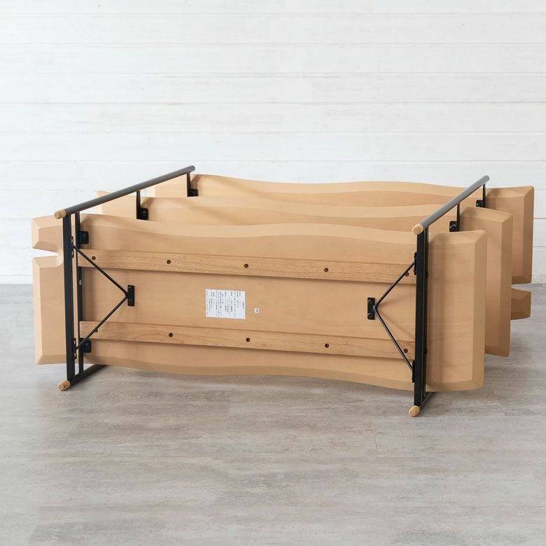 シェルフ 棚 3段 木製 スチール ナチュラル ブラウン W 108 × D 41