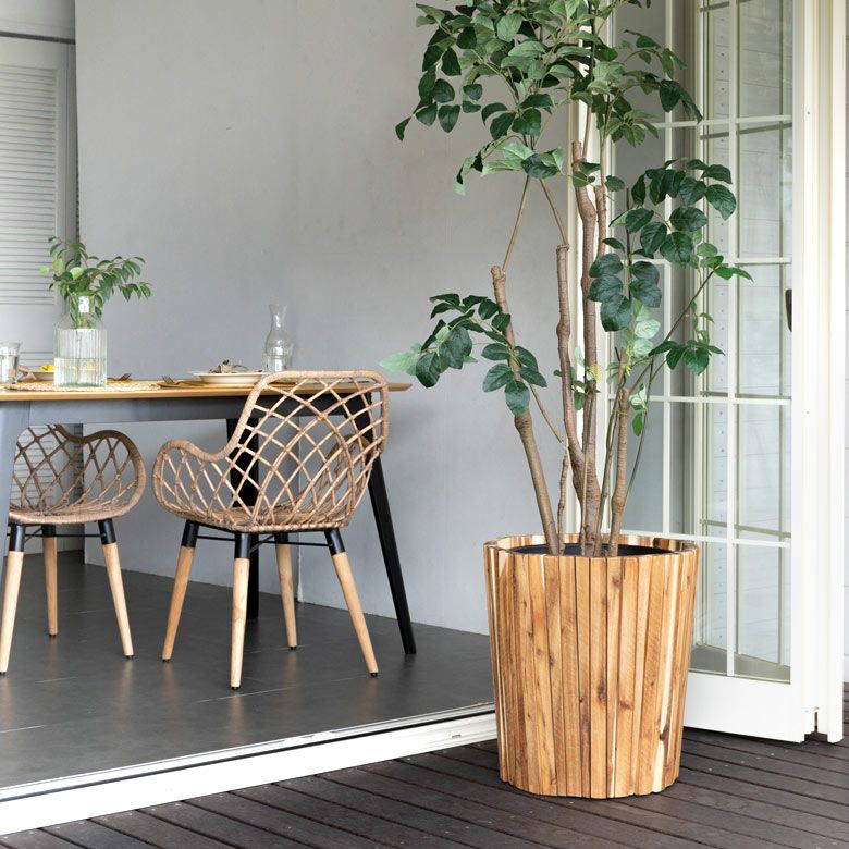 プランターカバー ウッドプランター ボックス カバー Lサイズ 9号鉢 W