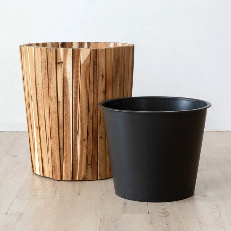 プランターカバー ウッドプランター ボックス カバー Lサイズ 9号鉢 W