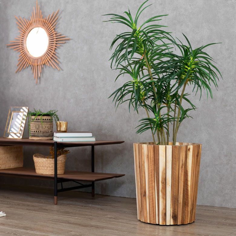 プランターカバー ウッドプランター ボックス カバー Mサイズ 7号鉢 W