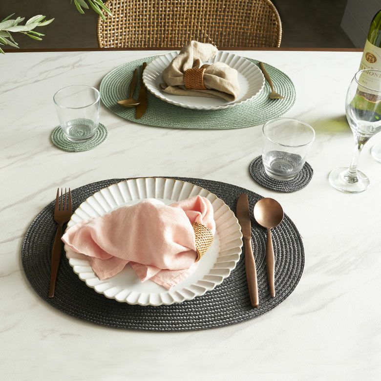 メール便対応】ランチョンマット オーバル 1枚 プレース プレイス