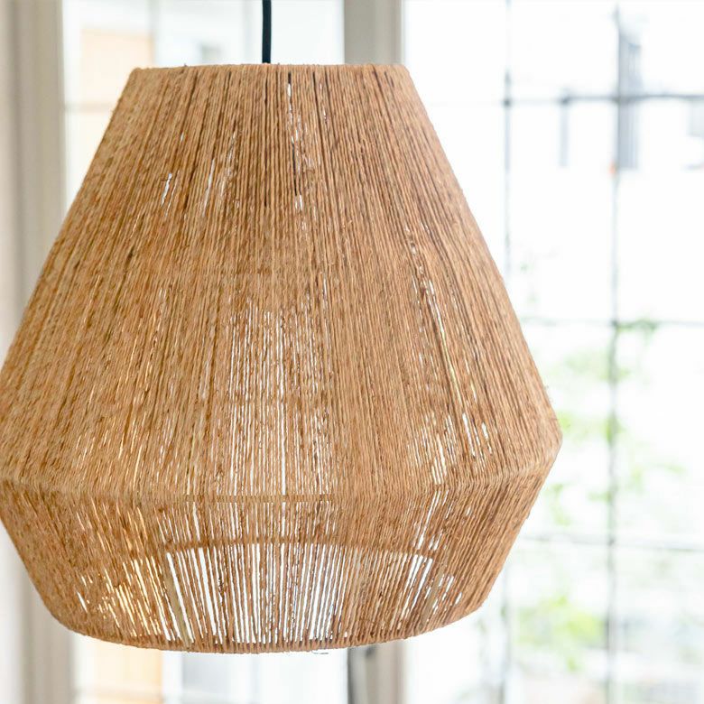 ペンダントライト ランプシェード ジュート 麻 1灯 口金E26 60W LED