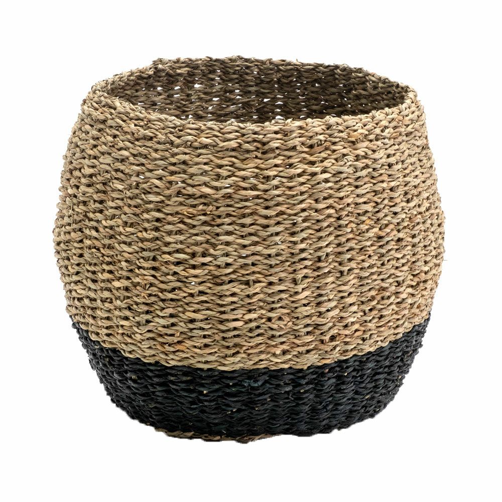 プランターカバー ゴミ箱 バスケット かご シーグラス Mサイズ バイ