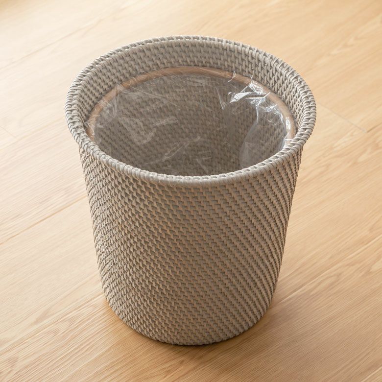 袋止めリング付き】ゴミ箱 ダストボックス おしゃれ バスケット かご