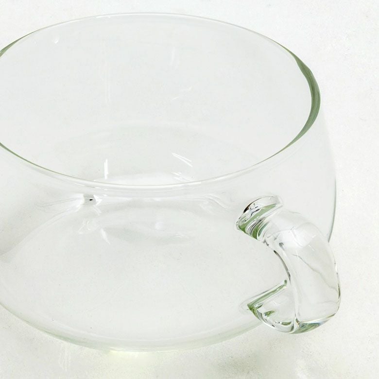 ティーカップ＆ソーサー 耐熱ガラス 230ml クリア [90385]【 ティー