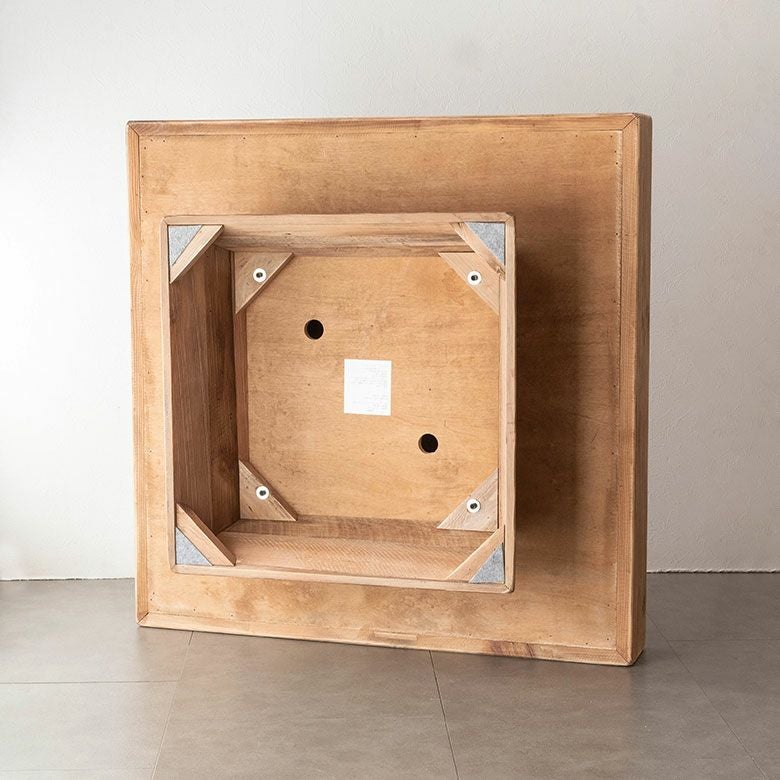 センターテーブル テーブル 木製 W 100 × D 100 × H 36 cm 正方形