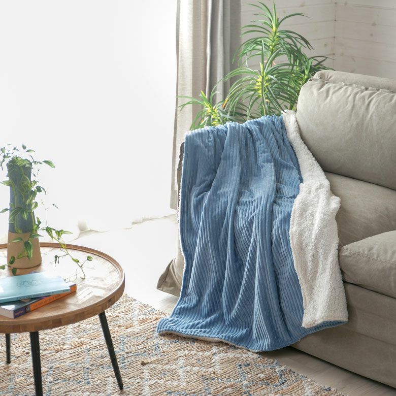 ブランケット ひざ掛け コーデュロイ 約 W 100cm D 140cm H 1cm 大判
