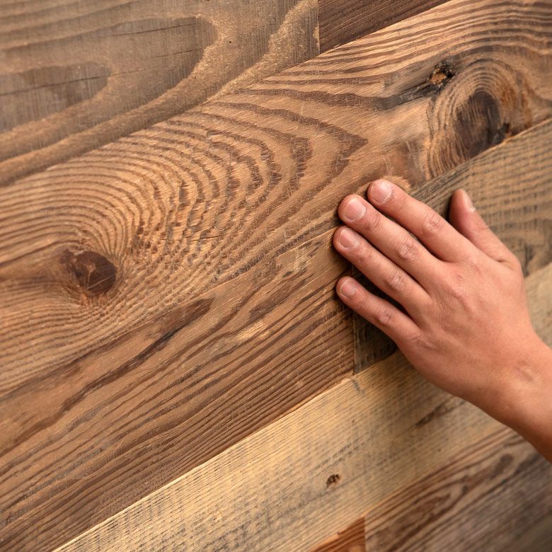 古材ウッドウォールパネル エイジドワイドプランク [83213]【 ウォール