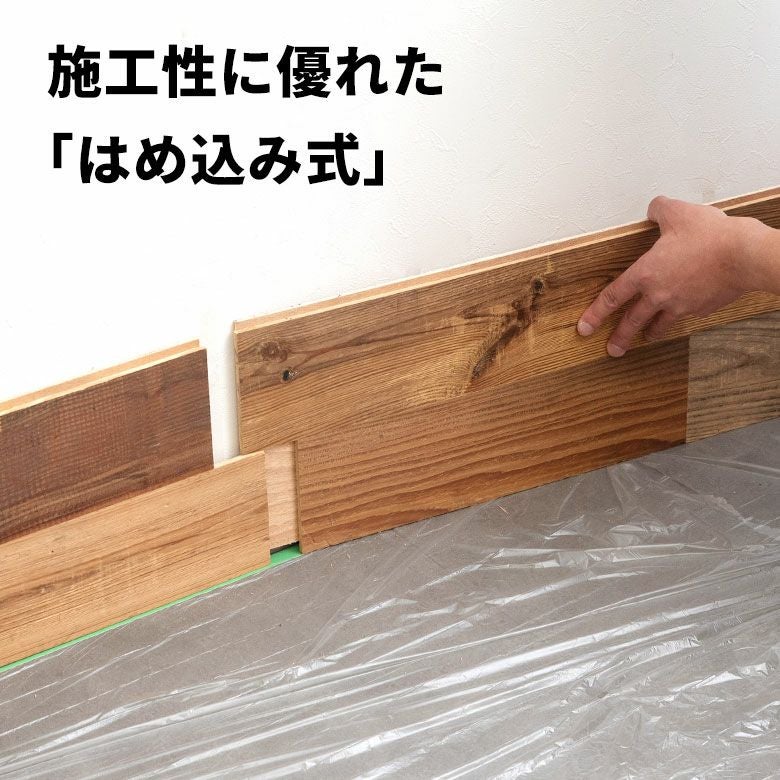 古材ウッドウォールパネル エイジドワイドプランク [83213]【 ウォール